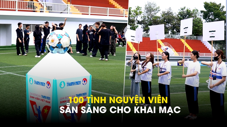 100 tình nguyện viên sẵn sàng cho khai mạc TNSV THACO Cup 2025