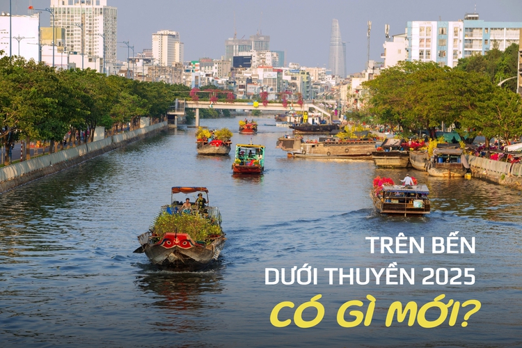 Có gì ở Chợ hoa xuân 'Trên bến dưới thuyền 2025'?