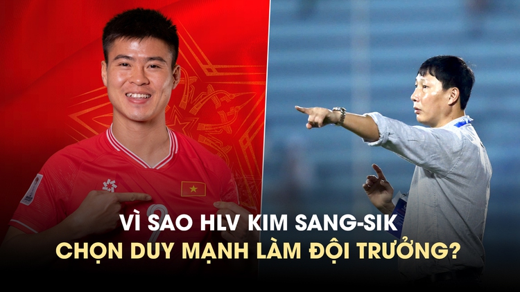 Duy Mạnh làm đội trưởng đội tuyển Việt Nam: Quyết định táo bạo của HLV Kim Sang-sik