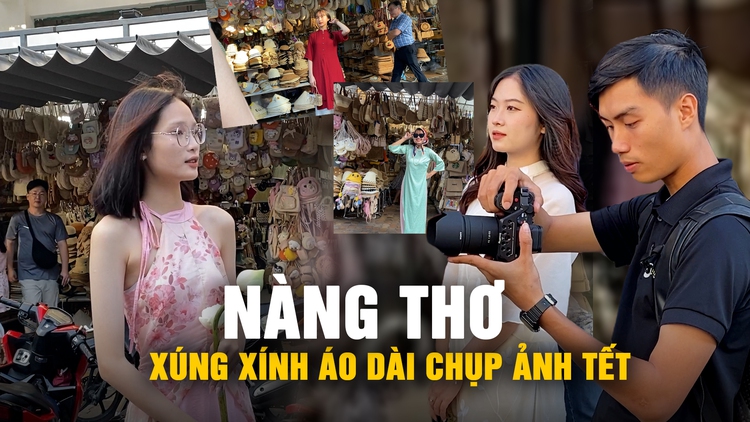 Ngắm ‘nàng thơ’ Đà Nẵng xúng xính áo dài chụp ảnh tết