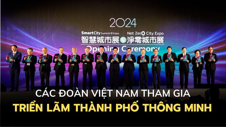 Các đoàn Việt Nam tham gia triển lãm thành phố thông minh tại Đài Loan