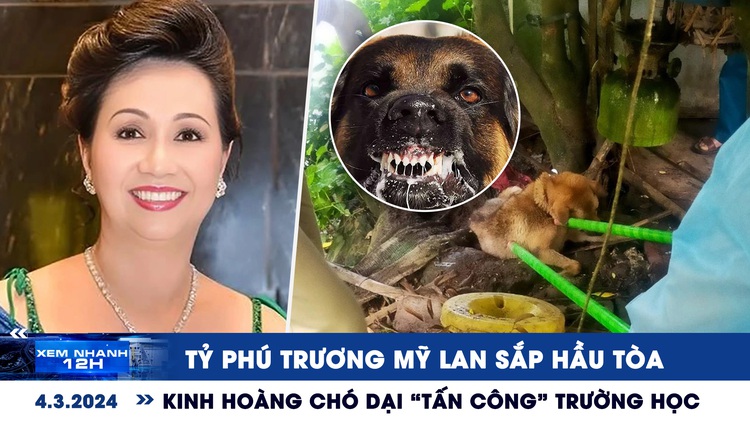 Xem nhanh 12h: Bà Trương Mỹ Lan sắp hầu tòa | Kinh hoàng chó dại ‘tấn công’ trường học