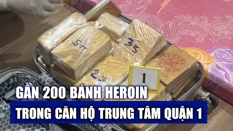 Những chiếc va li chứa đầy heroin trong căn hộ ở trung tâm TP.HCM