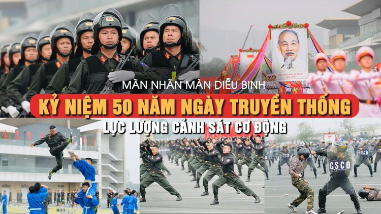 5.000 Cảnh sát cơ động phô diễn sức mạnh mừng ngày truyền thống và đón nhận danh hiệu anh hùng