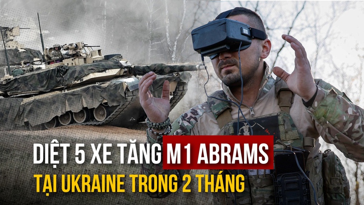 Xe tăng M1 Abrams không có đất diễn tại Ukraine vì UAV tự sát