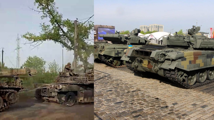Nga kéo xe tăng M1 Abrams về trưng bày ở Moscow