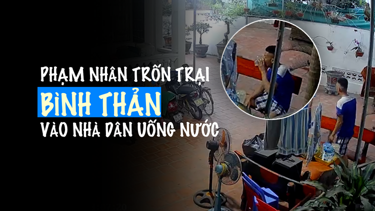 Video phạm nhân trốn trại ở Thanh Hoá vào nhà dân bình thản thuê taxi