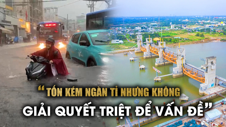 Dân khổ sở chuyện cứ mưa là ngập, thêm sốt ruột dự án hàng ngàn tỉ vẫn ì ạch