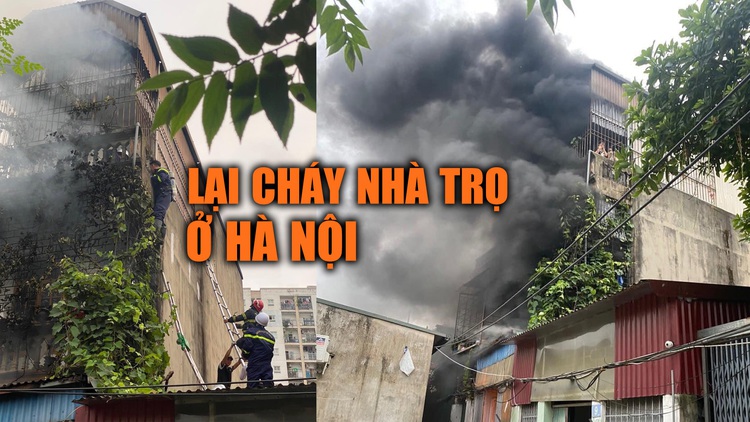 Nghẹt thở khoảnh khắc cứu người trong vụ cháy nhà trọ ở Hà Nội lúc sáng sớm