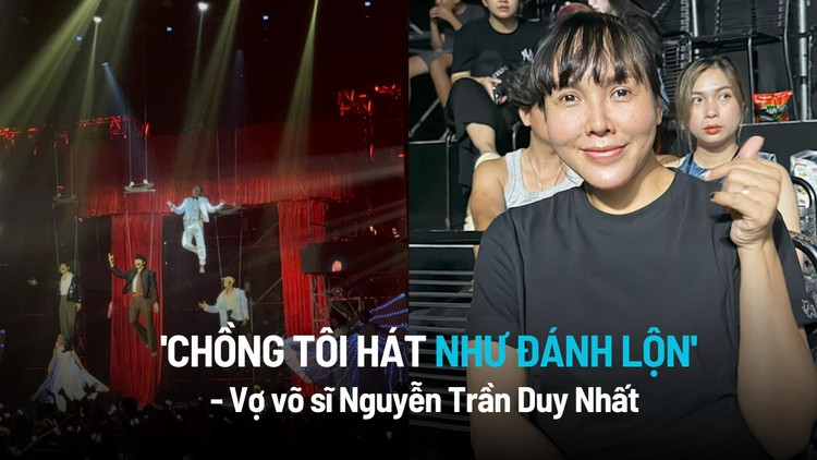 Bà xã Nguyễn Trần Duy Nhất ở hậu trường 'Anh trai vượt ngàn chông gai': 'Chồng tôi hát như đánh lộn'