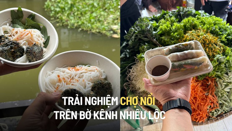Trải nghiệm chợ nổi trên bờ kênh Nhiêu Lộc: Ẩm thực Nam bộ đặc sắc