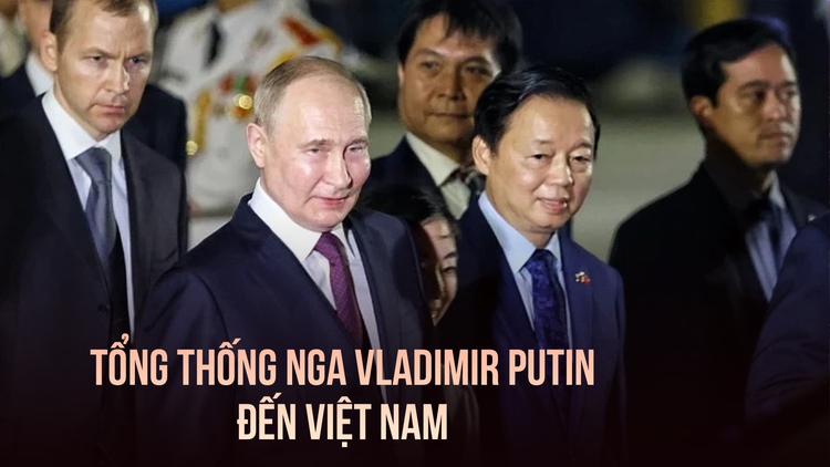 Tổng thống Nga Vladimir Putin đến Việt Nam