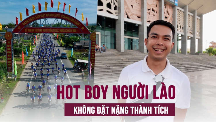 Hot boy người Lào mê Việt Nam, đến dự giải xe đạp không đặt nặng thành tích