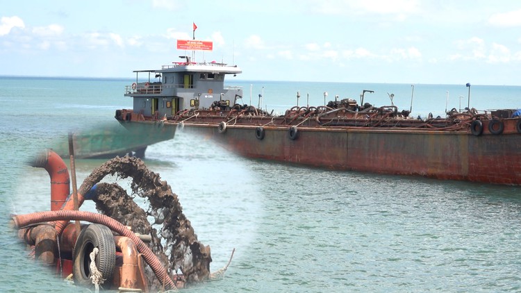 Chính thức khai thác mỏ cát biển cung cấp cho cao tốc Cần Thơ - Cà Mau