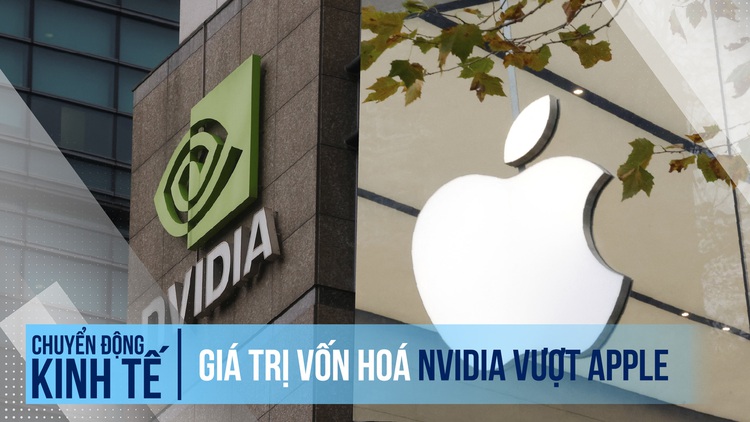 Giá trị vốn hóa Nvidia vượt Apple