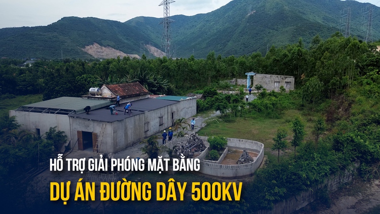 'Áo xanh' hỗ trợ giải phóng mặt bằng dự án đường dây 500kV