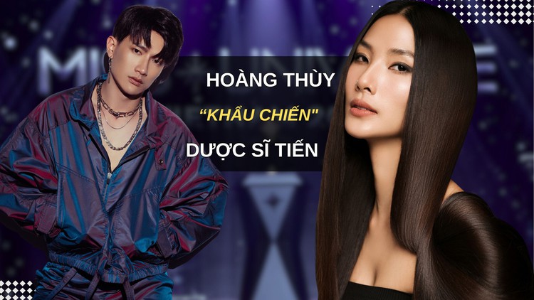 Hoàng Thùy 'khẩu chiến' Dược Sĩ Tiến, úp mở bị Hương Giang 'chèn ép'?