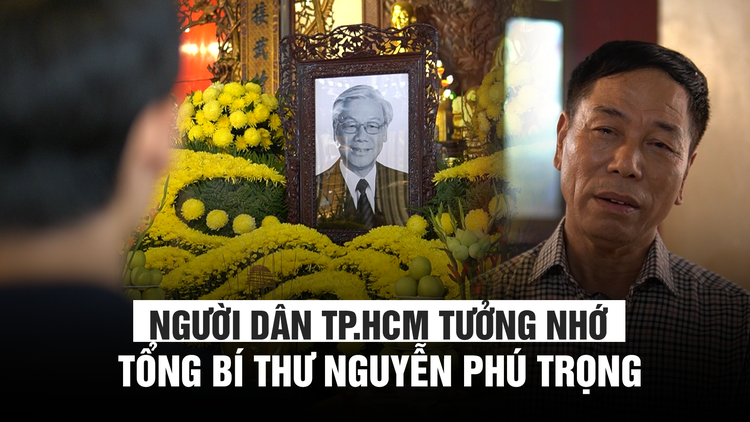 Hàng trăm người dân TP.HCM đến chùa tưởng nhớ Tổng Bí thư Nguyễn Phú Trọng