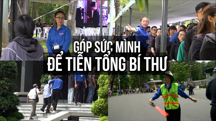 Tình nguyện viên phục vụ quốc tang: ‘Góp sức mình để tiễn Tổng Bí thư thật trọn vẹn’