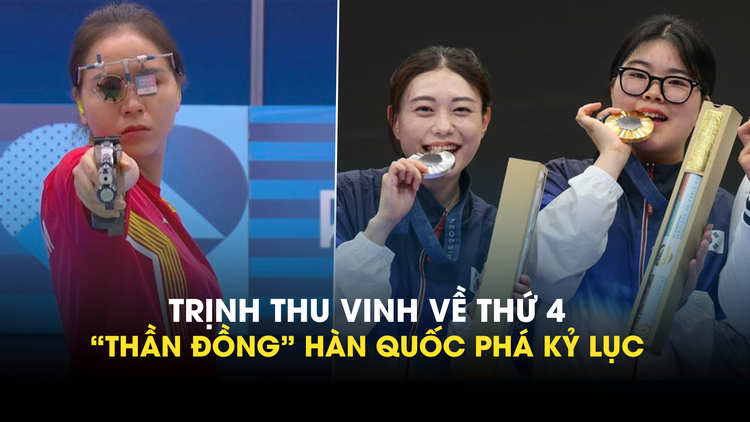 Trịnh Thu Vinh tiếc nuối dừng chân ở vị trí thứ 4 chung kết 10 m súng ngắn hơi Olympic