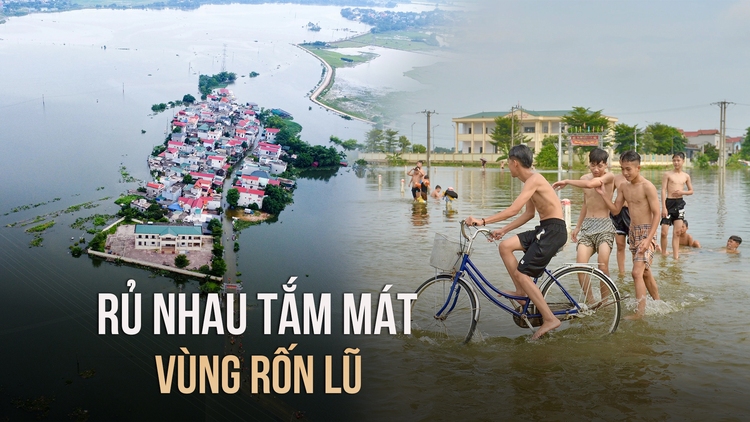 Sống chậm trong những ngày nước lũ bủa vây ở ngoại thành Hà Nội