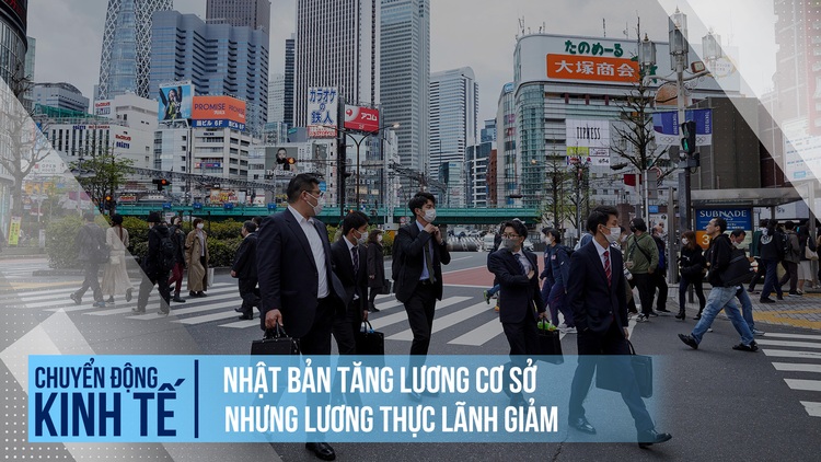 Lương cơ sở tăng, lương thực lãnh lại giảm tại Nhật Bản