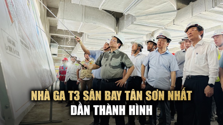 Thủ tướng kiểm tra nhà ga T3 sân bay Tân Sơn Nhất