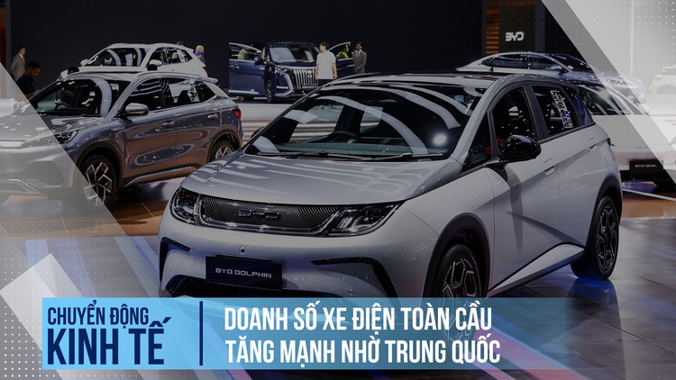 Doanh số xe điện toàn cầu tăng mạnh nhờ Trung Quốc