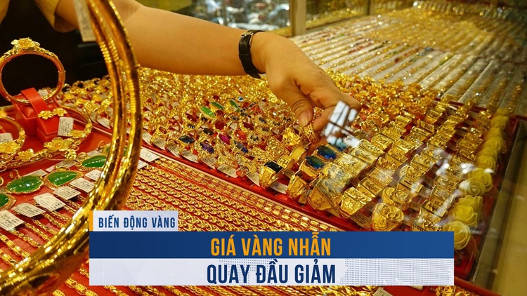 Biến động vàng ngày 16.8: Giá vàng nhẫn quay đầu giảm