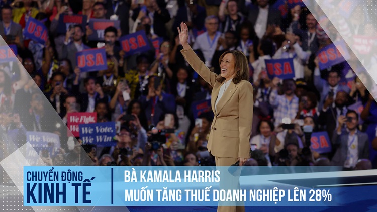 Bà Kamala Harris muốn tăng thuế doanh nghiệp lên 28%