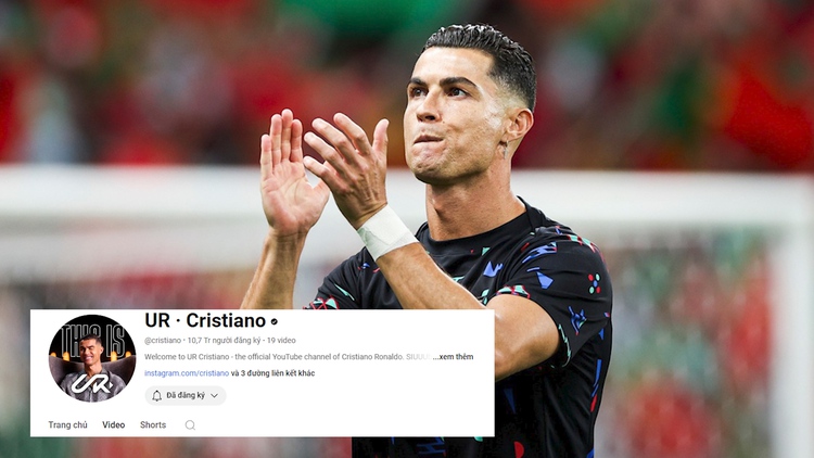 ‘Ông hoàng’ mạng xã hội Ronaldo: Lập kênh YouTube chưa đầy nửa ngày đã có 10 triệu sub