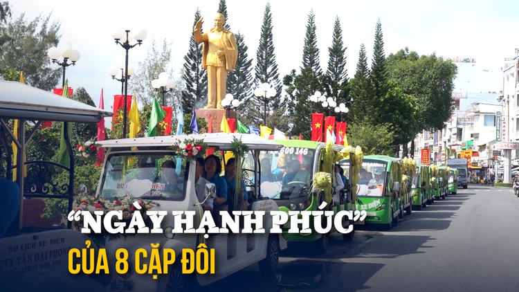 8 cặp đôi ở Cần Thơ hạnh phúc trong ngày được tổ chức lễ cưới tập thể