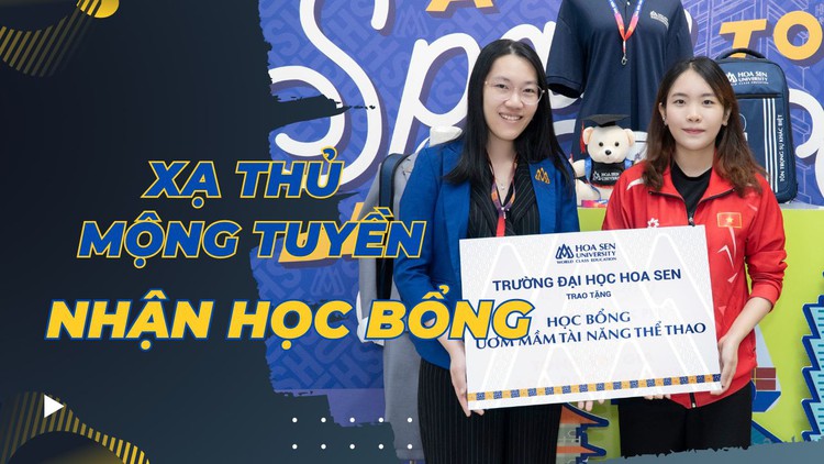 Xạ thủ Olympic Lê Thị Mộng Tuyền nhận học bổng tài năng thể thao, trở thành tân sinh viên