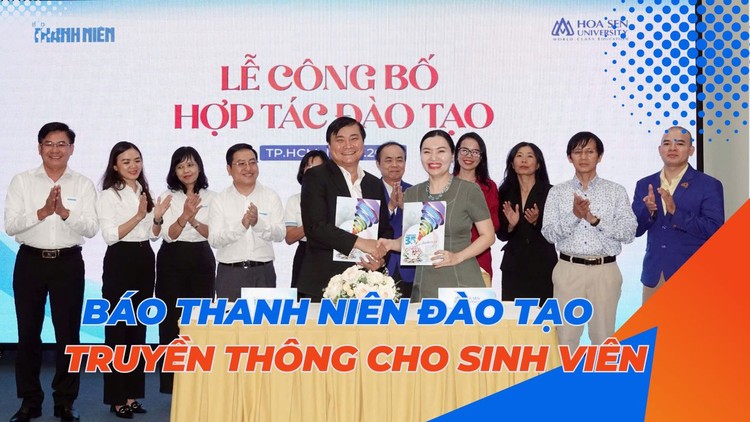 Sinh viên Trường ĐH Hoa Sen được đào tạo một số học phần về truyền thông tại Báo Thanh Niên