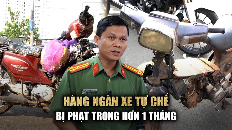 Hàng ngàn xe tự chế, xe ‘mù mờ’ bị xử phạt trong 1 tháng