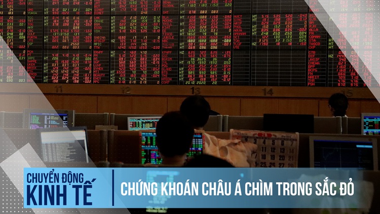 Chứng khoán châu Á chìm trong sắc đỏ