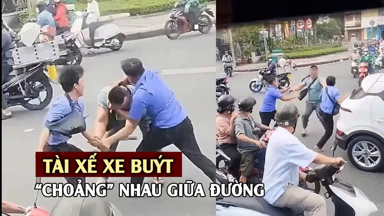 Đường phố TP.HCM náo loạn vì vụ ẩu đả của tài xế xe buýt