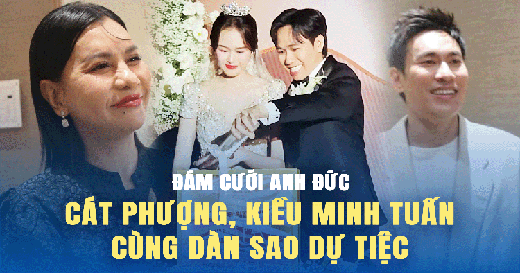 Cát Phượng, Kiều Minh Tuấn dự đám cưới Anh Đức