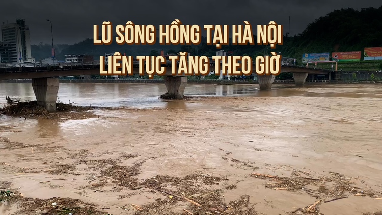 Lũ sông Hồng liên tục tăng, rau xanh tại chợ Hà Nội tăng giá ‘chóng mặt'