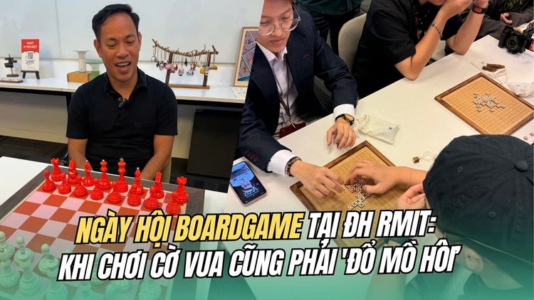 Ngày hội boardgame tại ĐH RMIT: Khi chơi cờ vua cũng phải 'đổ mồ hôi’