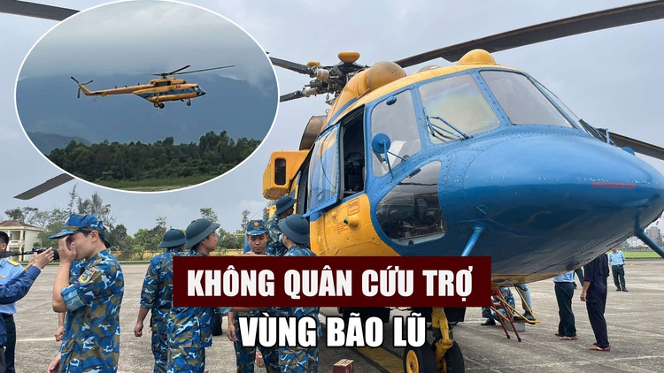 Không quân cứu trợ khẩn cấp vùng bão lũ miền Bắc