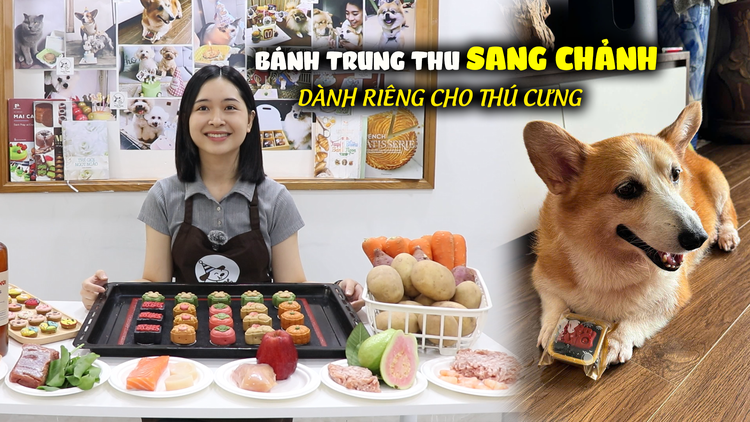 Bánh trung thu làm riêng cho 'khách VIP' thú cưng: Nhìn vào phần nhân là thấy sang chảnh