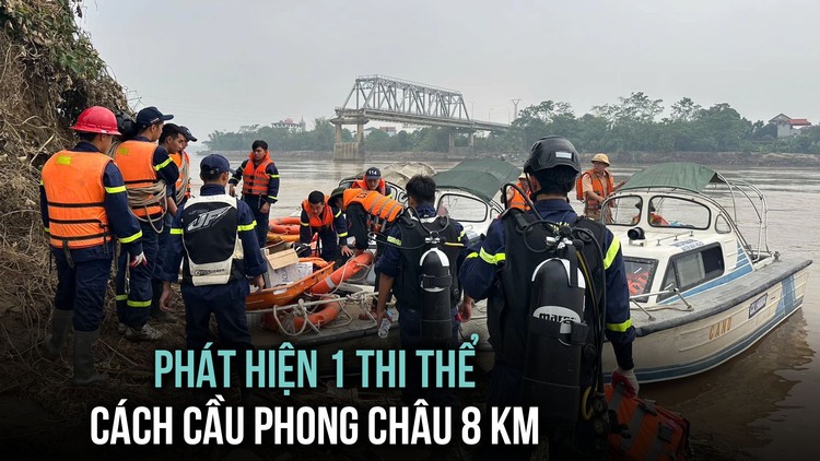 Tìm thân nhân thi thể nam giới nghi nạn nhân vụ sập cầu Phong Châu