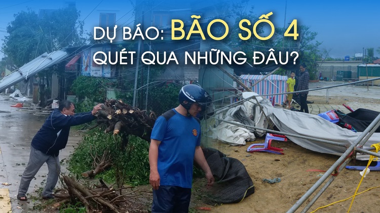 Dự báo: Bão số 4 ảnh hưởng từ Thanh Hóa tới Quảng Ngãi