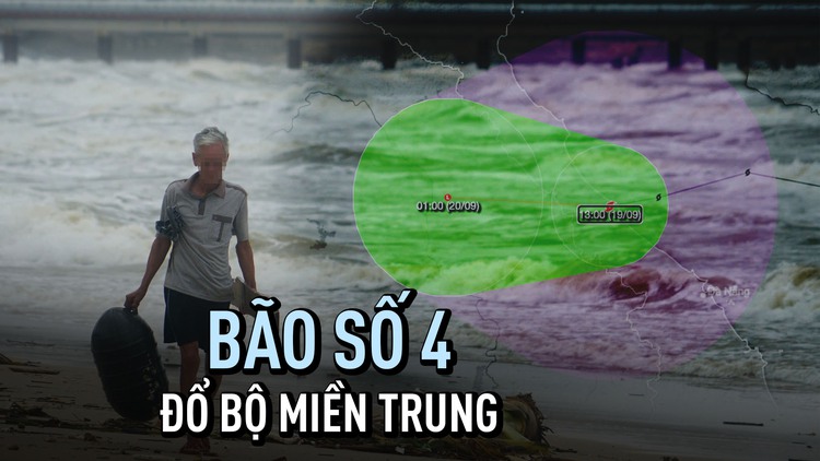 Bão số 4 đổ bộ miền Trung, cảnh báo lượng mưa rất lớn