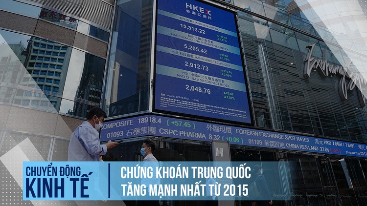 Chứng khoán Trung Quốc tăng mạnh nhất từ 2015