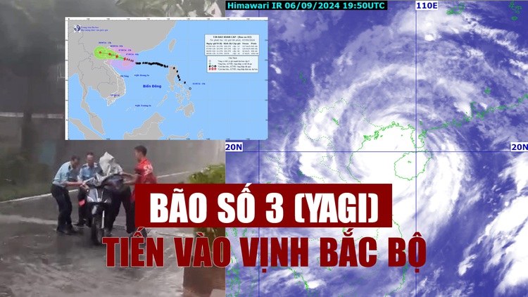 Bão số 3 (YAGI) vào vịnh Bắc bộ, còn cách Quảng Ninh hơn 200 km