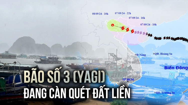 Hoàn lưu bão số 3 (Yagi) đang càn quét miền Bắc, mưa gió dữ dội