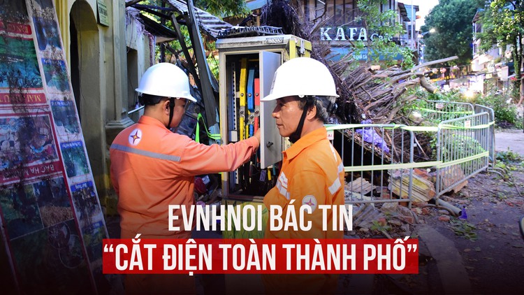 'Cắt điện toàn Hà Nội chống bão số 3 (Yagi)' là tin thất thiệt