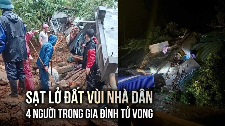 Sập nhà thảm khốc, 4 người trong gia đình tử vong sau bão Yagi